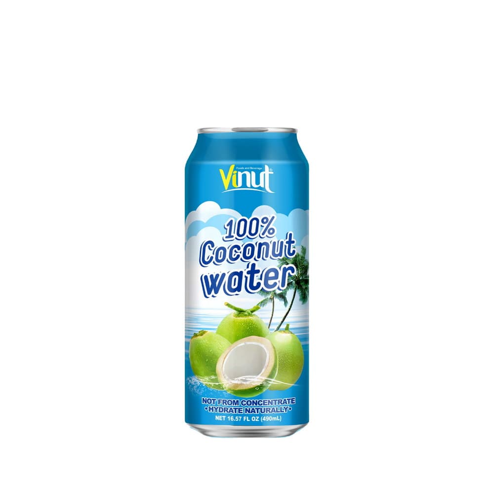 VINUT Água de Coco 100%, Lata 490 mL (16.57 fl oz)