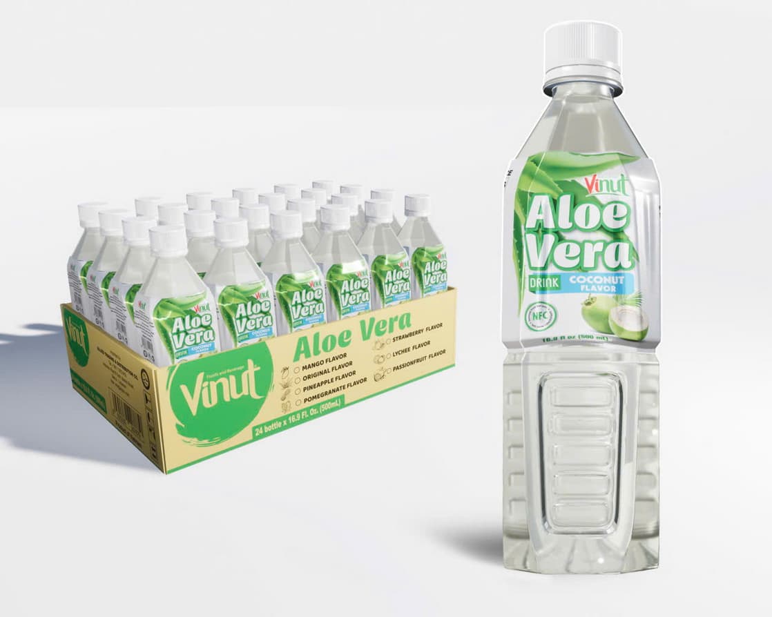 VINUT Bebida de Aloe Vera Sabor Coco 500ml