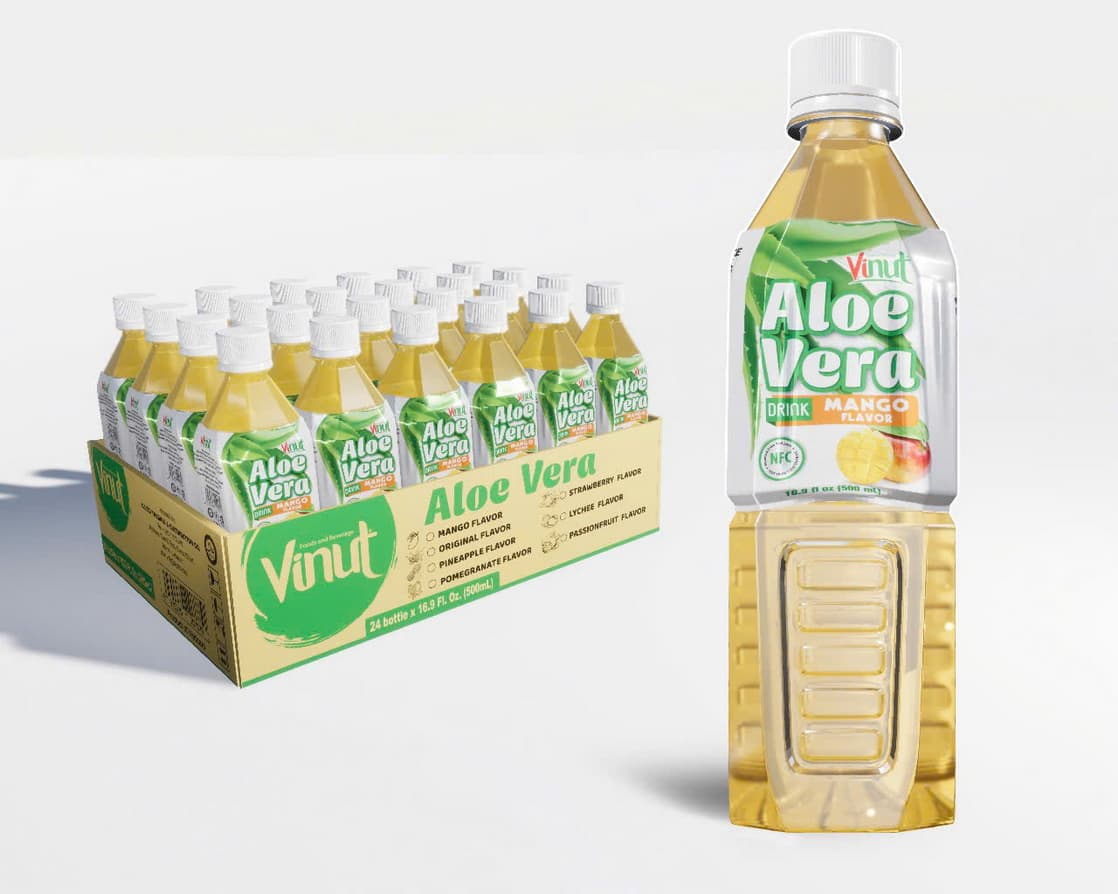 VINUT Bebida de Aloe Vera Sabor Manga 500ml