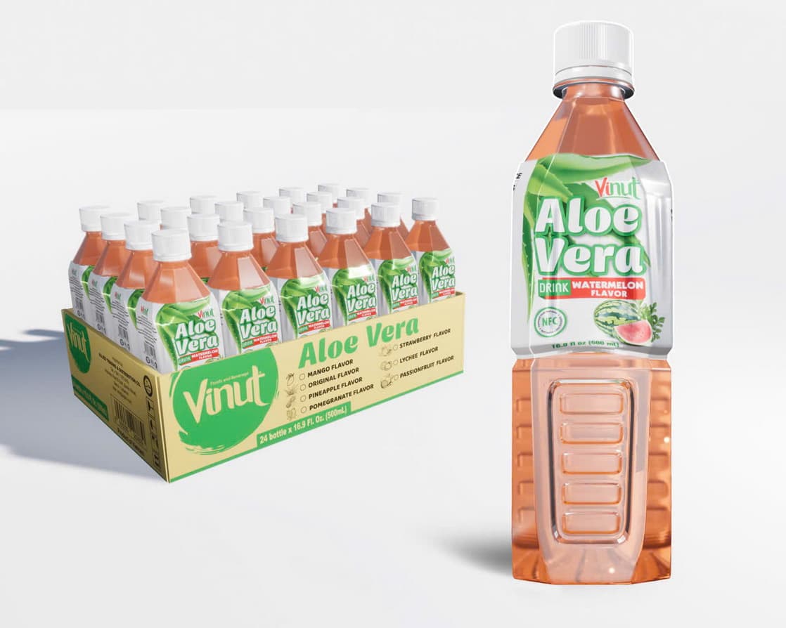 VINUT Bebida de Aloe Vera Sabor Melancia 500ml