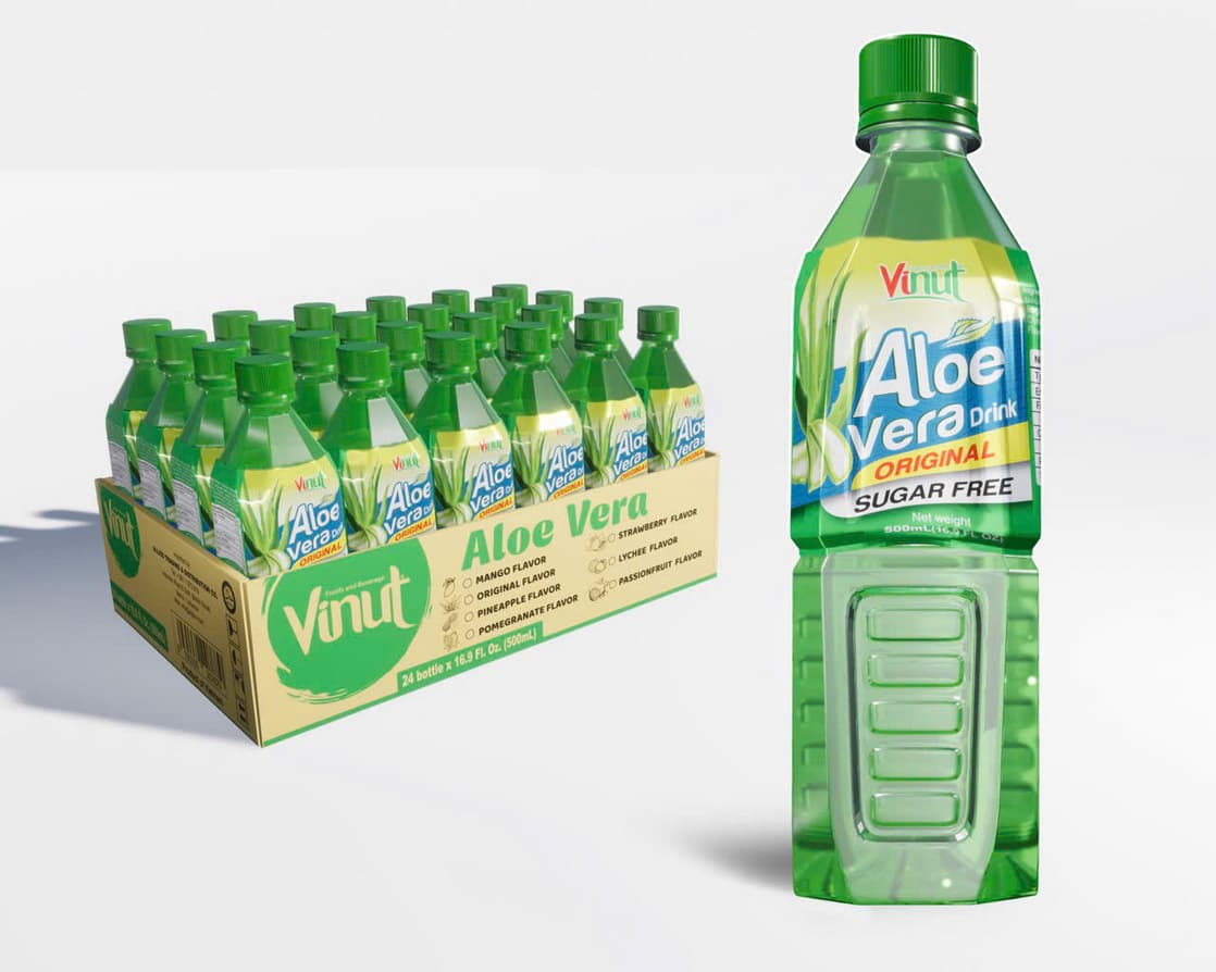 VINUT Bebida de Aloe Vera Original Sem Açúcar 500ml
