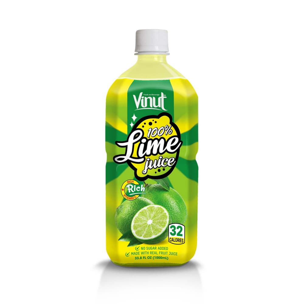 VINUT Suco de Limão 100% Sem Adição de Açúcar, Garrafa PET 1.000 mL (33.8 fl oz)