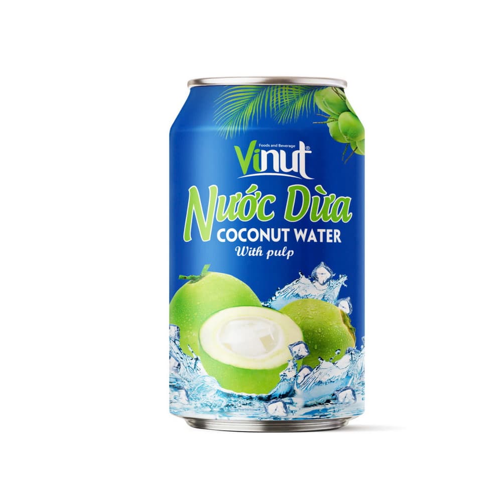 VINUT Água de Coco com Polpa, Lata 11.1 fl oz 330 mL