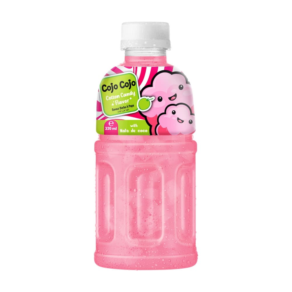 VINUT Bebida Sabor Algodão-Doce com Nata de Coco Garrafa PET 320 mL