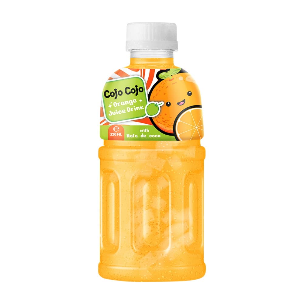 Vinut Orange Juice Drink, With Nata De Coco, PET Bottle, (320 mL)