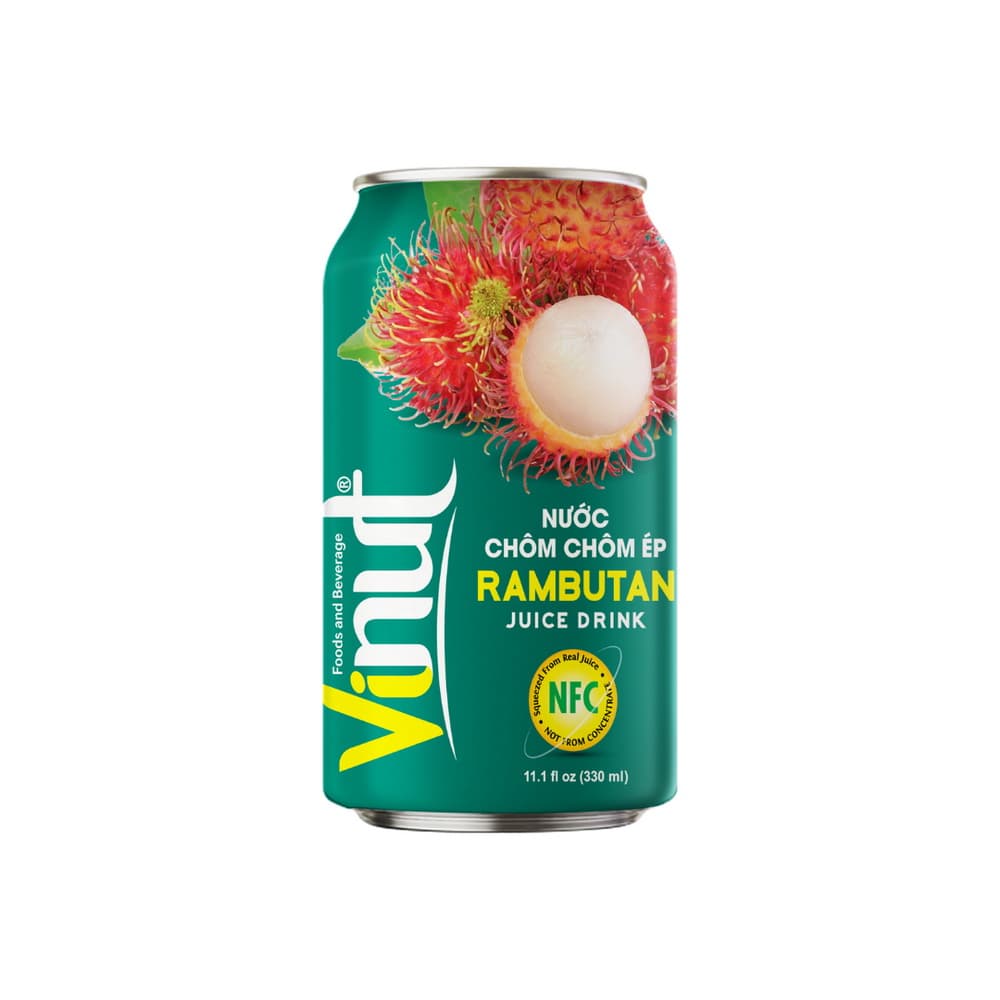 VINUT Rambutan Juice Drink, 11.1 fl oz (330 mL) Can