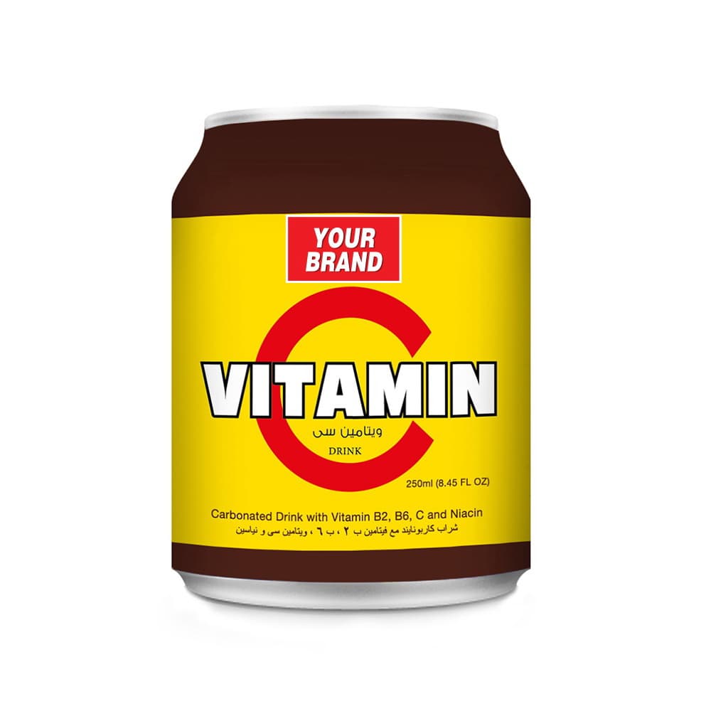 VINUT Bebida Gaseificada com Vitamina C, com Vitaminas B2 B6 C e Niacina, Lata Pequena 8.45 fl oz (250 mL)
